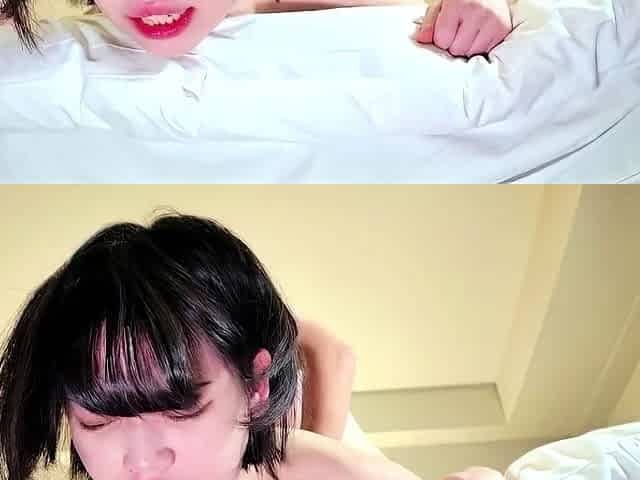 Japanese teen in a hardcore sex