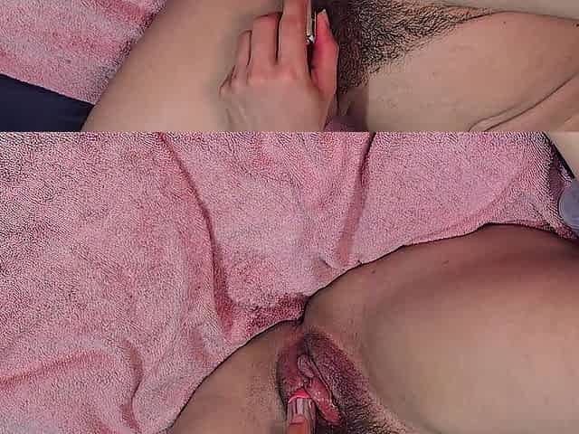 Wife masturbating