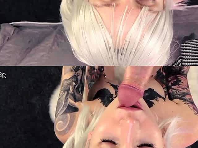 Blonde teen blowjob and fuck