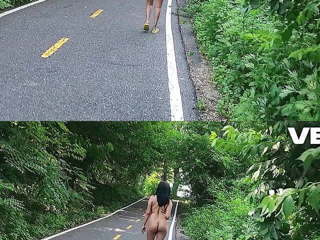 IN NATURE'S GARB BARE WALK THROUGHOUT THE JUNGLE Reality Solo Female