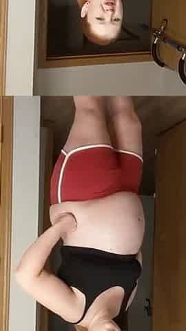 Stepsister lets you cum on her buttcrack