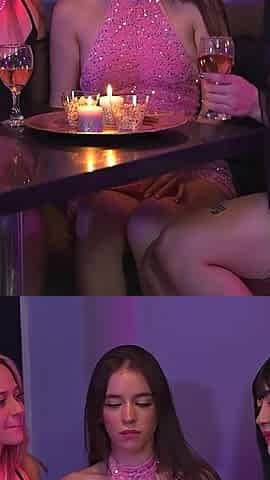 Lesbian Orgy in the Middle of Dinner We Eat Each Other's Pussies While Everyone Else Is Looking the Other Way!
