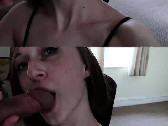 Amateur MILF blowjob cumshot