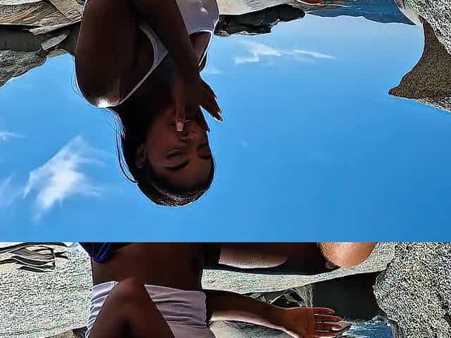 Cheating Bitch Bangs a Stranger on the Beach Whilst Searching for Her Spouse