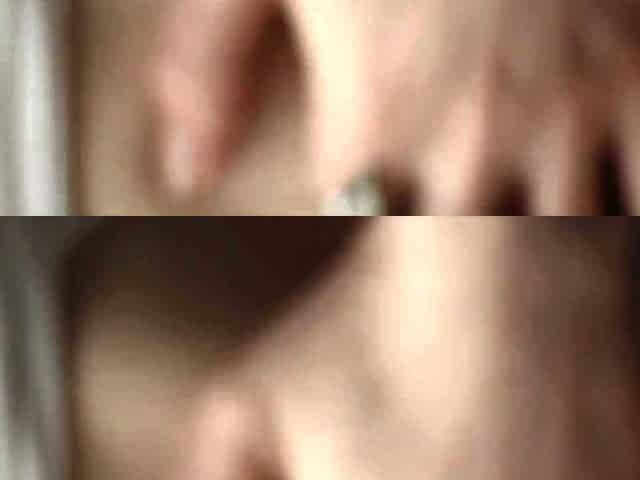 Busty blonde babe goes crazy jerking