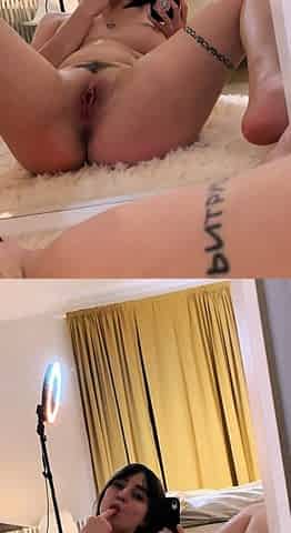 Amateur blondie solo anal masturbation
