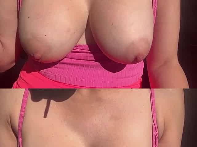 European Stepmom Artemisia Love boobs bounce sesh outdoor