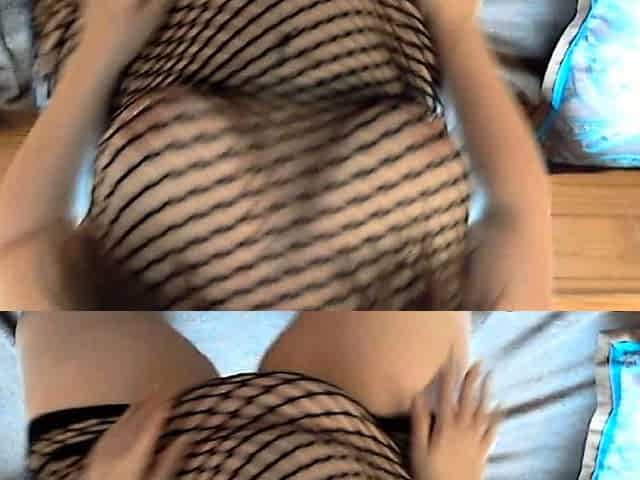 Busty brunette solo masturbation