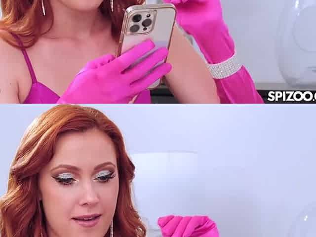 Gracious Man Smashes Redhead Cherry Candles Pink Vagina