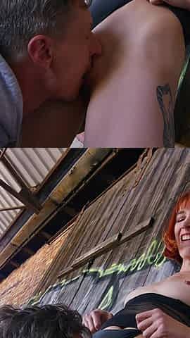 Public Outdoor Anal Fuck! Photoshoot with Skinny Redhead Turns Into Anal Fuck - Pixie Pink Anal, ATM, Outdoor