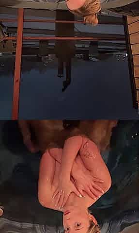 Public Sexy Tub Jet Climax
