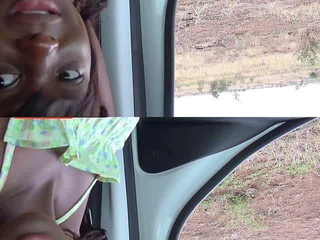 My EBONY GF got desperate on safari