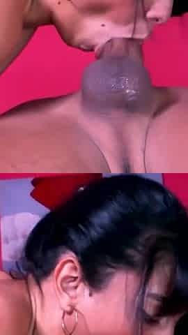 Blowjob. Full of Saliva and swallowing cum!(Throatpie)