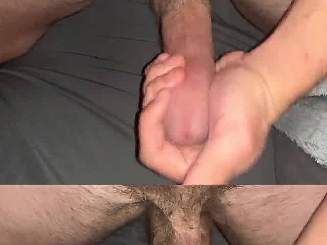 twenty one YEAR OLD MUSCLE MAN JERKS OFF GIANT 8 INCH JOCK IN COUCH! (MORNING SOLO BOY MASTURBATION "POV")
