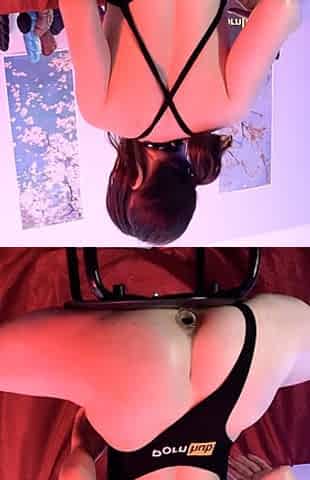 Busty brunette solo masturbation