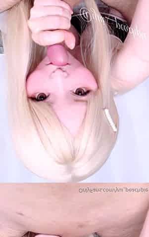 Asian amateur girlfriend gives a blowjob pov HD