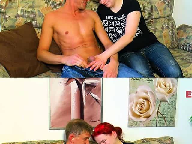Chubby German stepcousin gets fucked by stepcousin