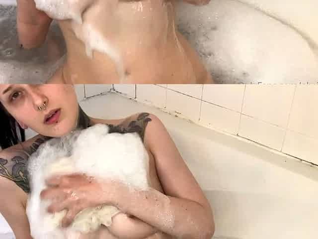 Small tit brunette gives a nice hard blowjob and fuck