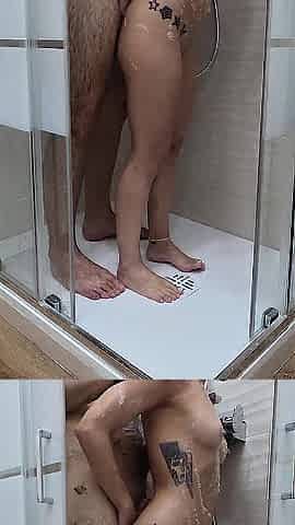 Shower Sex After Checking Into Our B&B