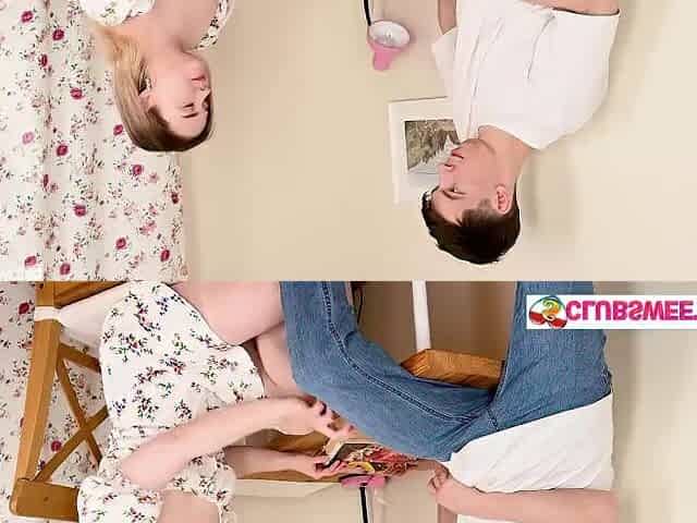 Large Butt Golden-haired Iris Murai Takes Keyn Holl for Lunch Doggy Style at ClubSweethearts