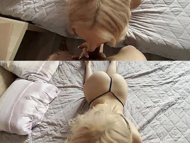 Stepsister let herself be taken and recorded a homemade clip