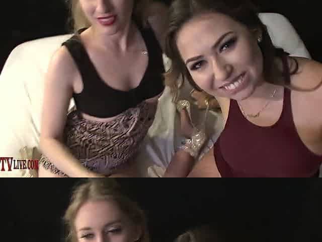 BGG 3some MELISSA MOORE, RILEY REYES, ERIC JOHN two in nature's garb gals wearing high heels 1 man sexfest