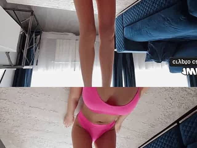 Fucked my crazy StepSister while she was doing fitness, cum on her face - Point of view Amateur - greatest very first time XXX!