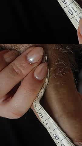 I Measured Him Soft and Hard During a Two-finger Handjob