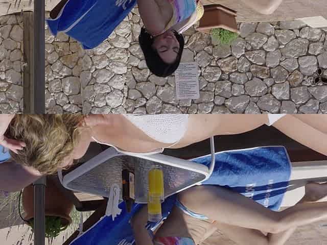 Julia North with small tits gets pleasured by her girlfriend