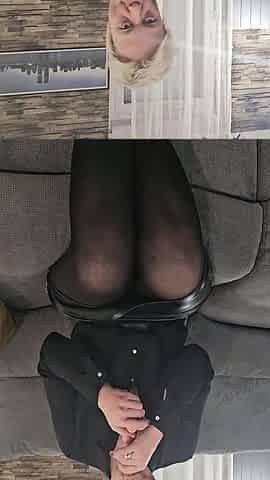 Completely Naked, Im Pleasuring My Mature Pussy With A Dildo