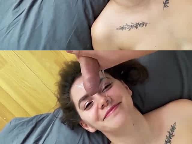 Please Cum On My Face! 15 Minutes Facial Compilation Vol. Two - Little Betsy
