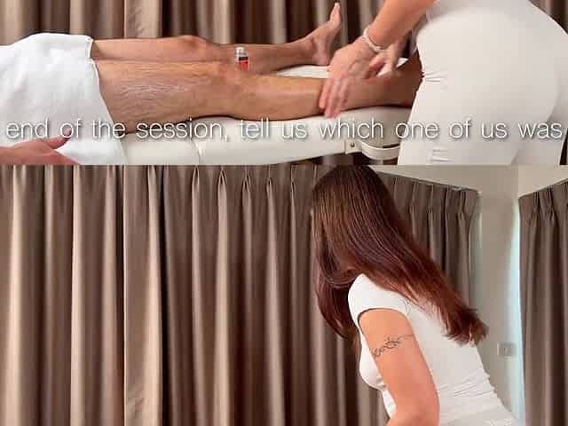 A modest masseuse's biggest booty accepted a shlong for an supplementary fee from a client