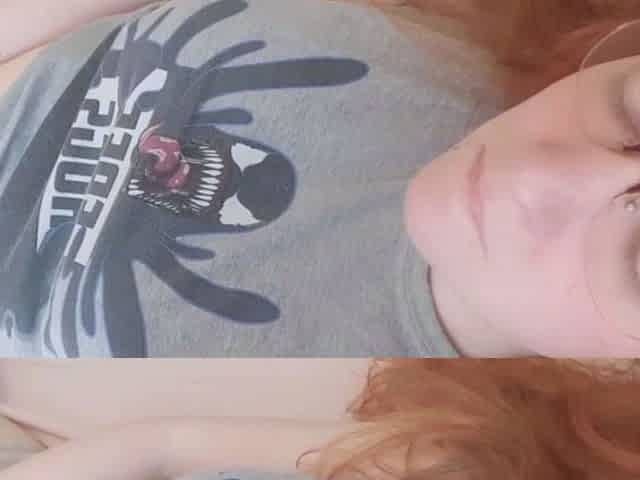 Petite redhead panty fetish masturbation!!