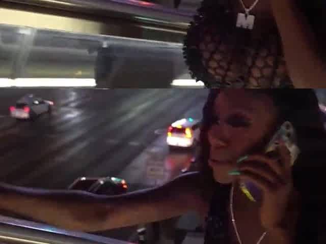 Michael Myers screws Black Mystique on the Las Vegas Disrobe