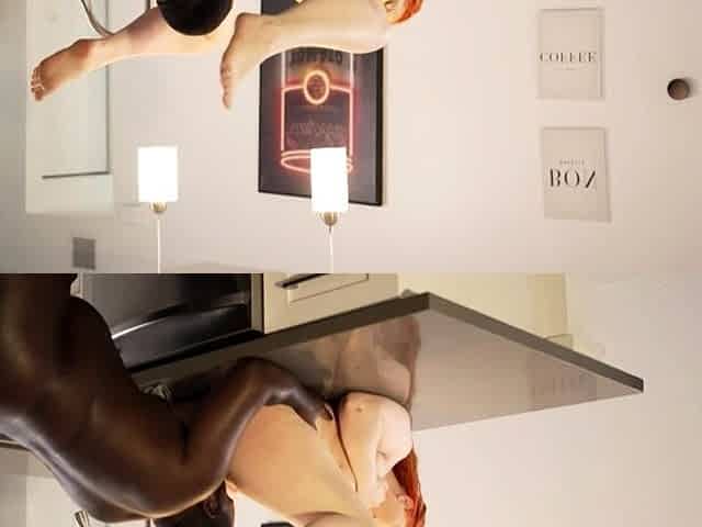Watch interracial redhead hoe get a facial after fucking