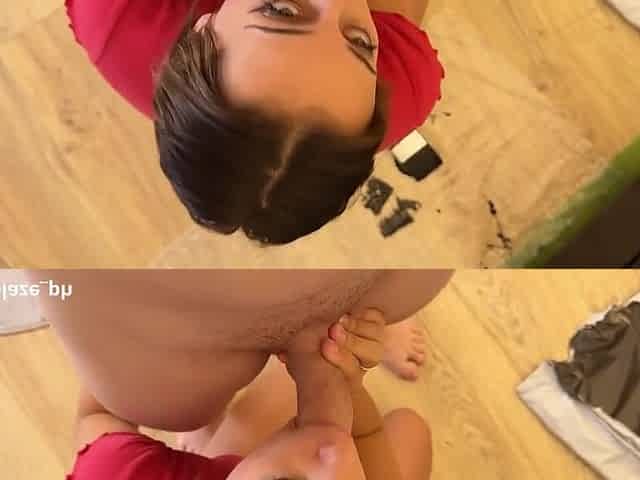 I Interrupted Her While Painting The Cabinet, Fucking Is A Better Job For Her