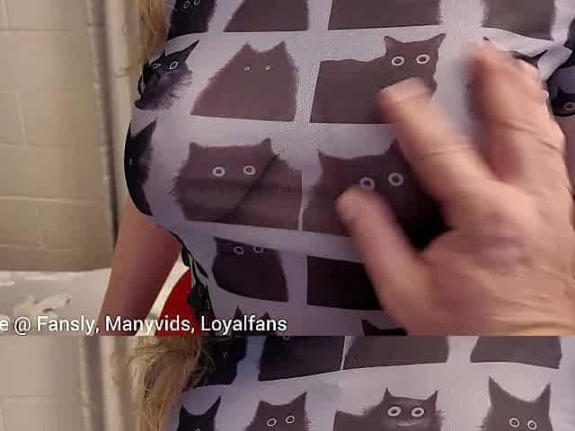 Outdoor Titty & Butt Tease Throughout the Reserve Ends with Hard Daybed Sex