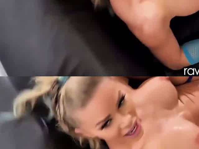 Gorgeous Blonde Babe In A Sexy Costume Got Her Face Covered With Fresh Cum - Jessa Rhodes