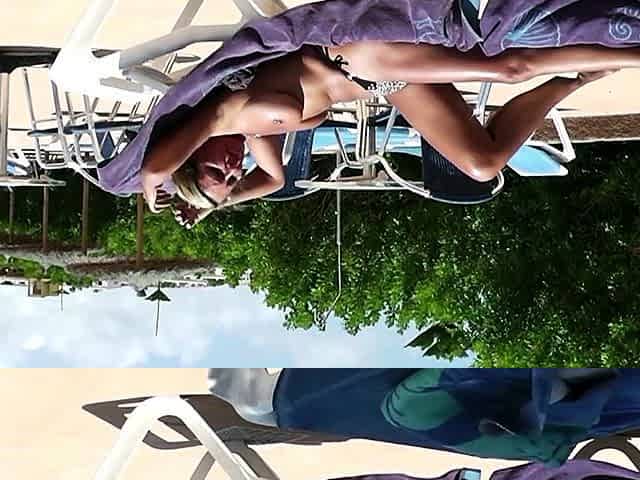 GERMAN MILF SEDUCE to FUCK directly from Pool in Holiday