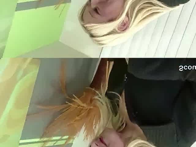 Monster Ebony Weenie ANAL Bang Blond mother I'd like to fuck in Nylons