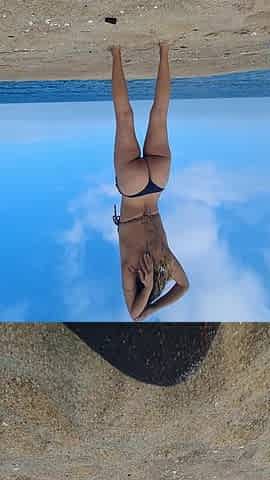 A stranger touched my body on the beach.