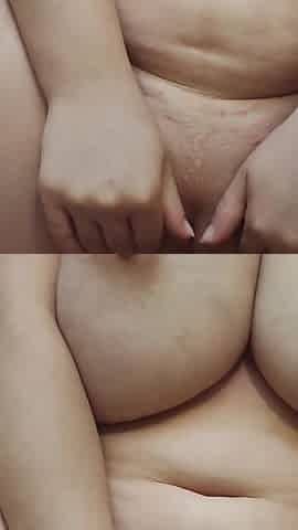 Sweet creampie in BBW pussy missionary