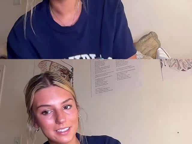 Blonde Teen Solo Masturbating On Webcam