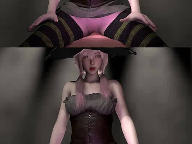 A Korean Witch's Lapdance (halloween Riding POV)
