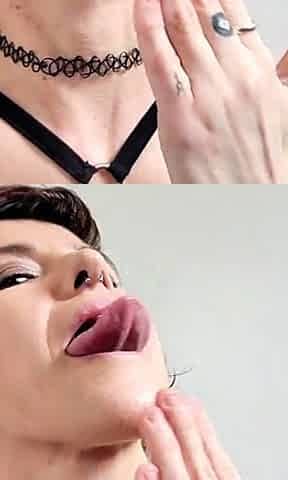 Twisted Flicker - Long Tongue Hand Licking