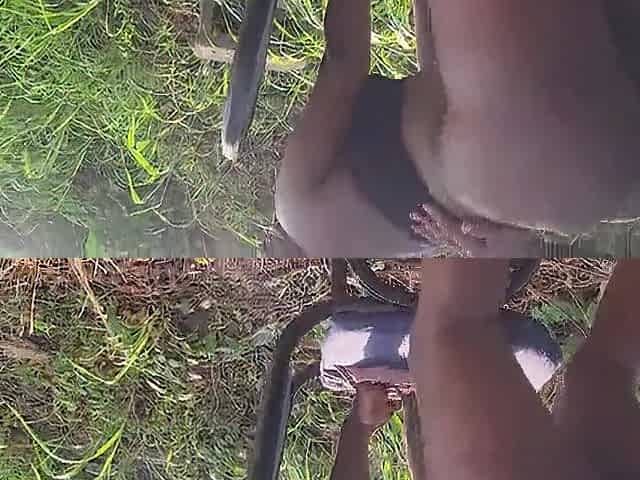 Garbernised bang with an black