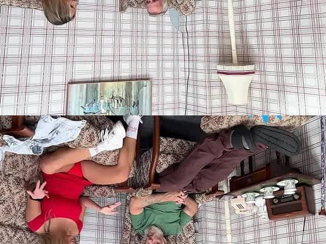 Retired grandpa cuntdrilling busty bimbo