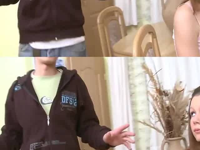 Old Pig Fucks The Young Girlfriend Of His Stepson