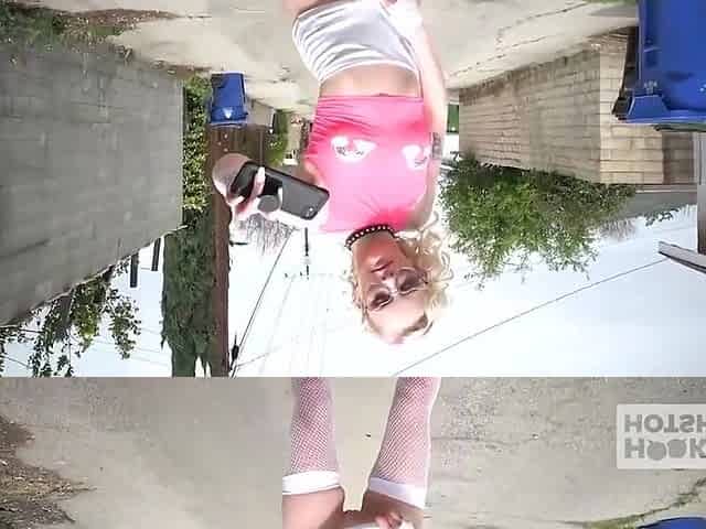 Alice Pink And Random Guy In Blonde Gets Her Asshole Stretched By
