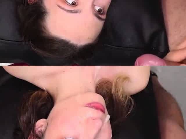 Brunette chubby teen with tattoos and big boobs anal fucked